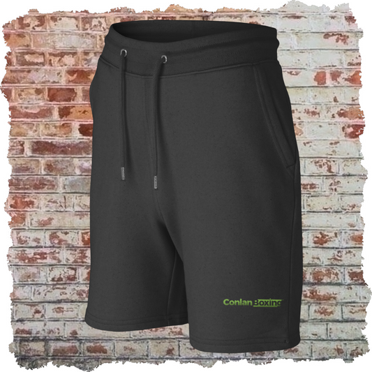 Conlan Boxing Embroidered Shorts (Black/Green)