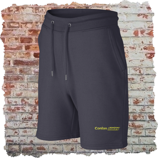 Conlan Boxing Embroidered Shorts (Navy/Yellow)