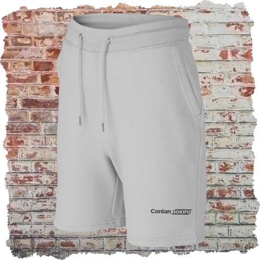 Conlan Boxing Embroidered Shorts (Grey/Black)